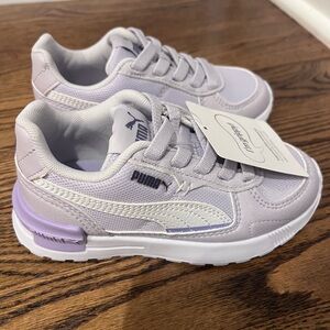 NWT- light purple/lavender and white Puma Sneakers- Toddler size 9.5